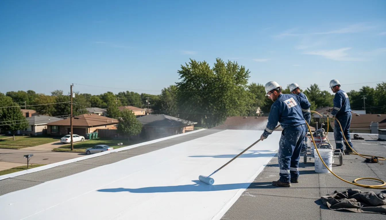 Commercial roof coating in Greensboro, NC near me